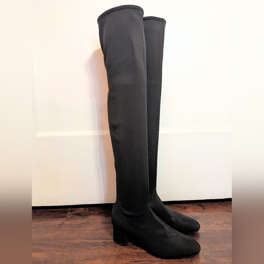 Zara Over the Knee Stretch Boots Size 38